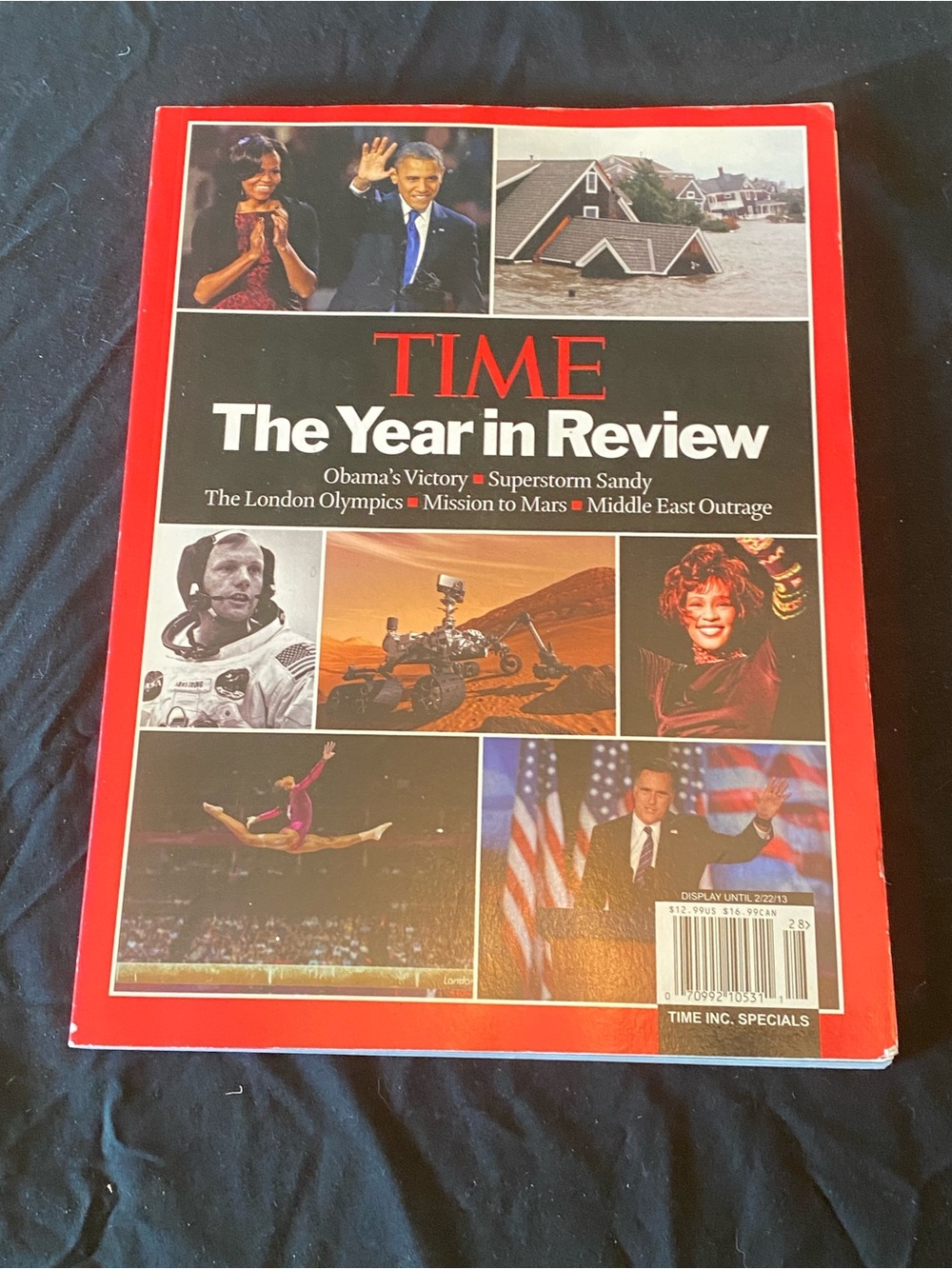 TIME The Year in Review Magazine - Red & Black Cover